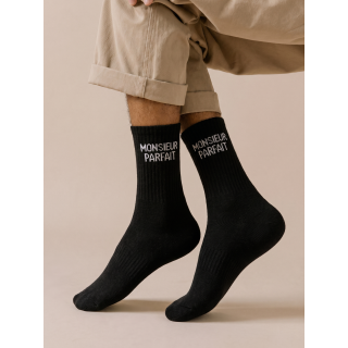 Chaussettes "Monsieur parfait" - Noir