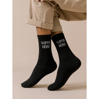 Chaussettes "Super héro" - Noir