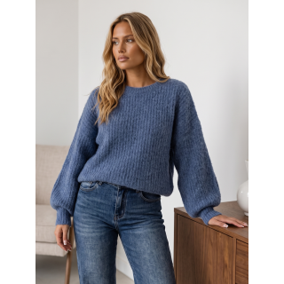 Pull Mariko - Bleu indigo