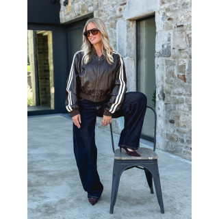 Veste en simili Zorka - Marron