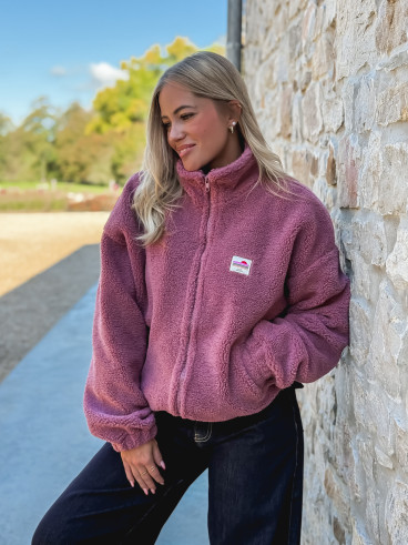 Gilet teddy Pinta - Bois de rose