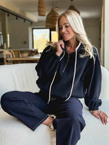 Pull Alanie - Bleu marine