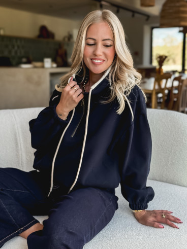 Pull Alanie - Bleu marine