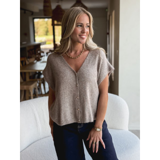 Gilet Monya - Taupe