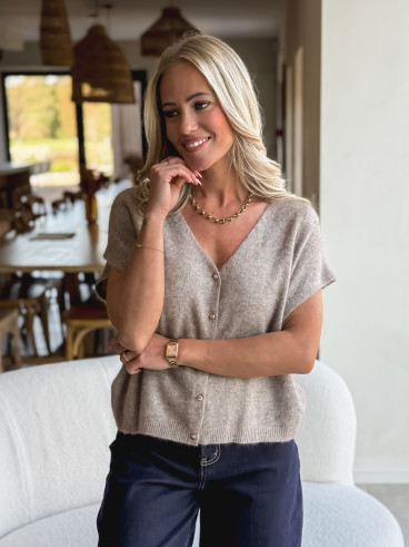 Gilet Monya - Taupe