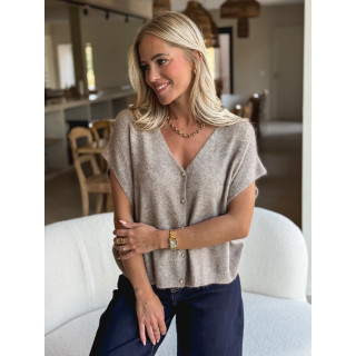 Gilet Monya - Taupe
