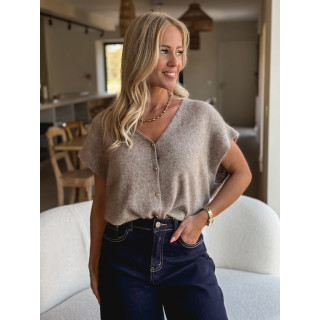 Gilet Monya - Taupe