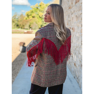 Blazer Queenie - Beige/Rouge