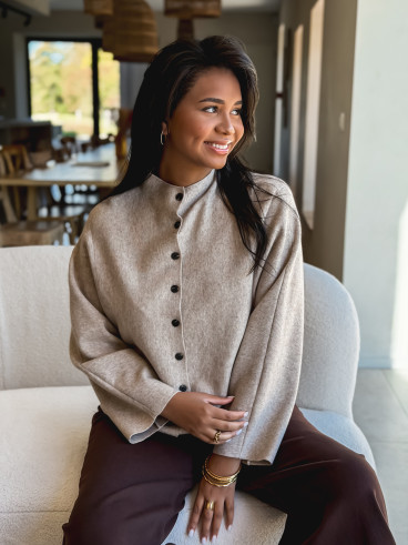 Gilet Amandina - Taupe