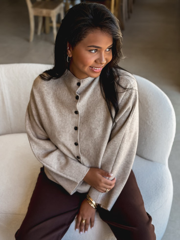 Gilet Amandina - Taupe
