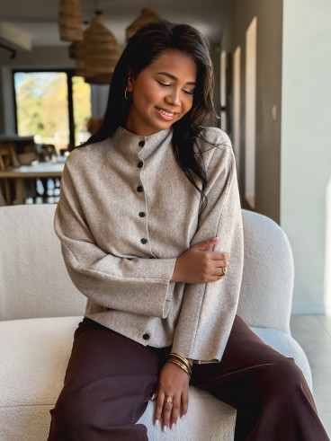 Gilet Amandina - Taupe
