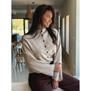 Gilet Amandina - Taupe