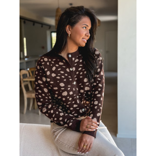 Gilet Carmelina - Chocolat