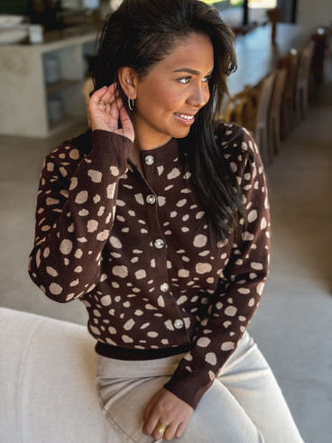 Gilet Carmelina - Chocolat