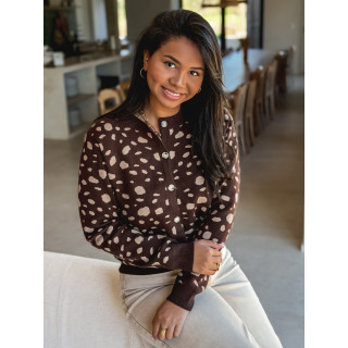 Gilet Carmelina - Chocolat