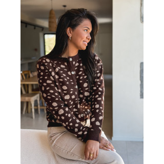 Gilet Carmelina - Chocolat