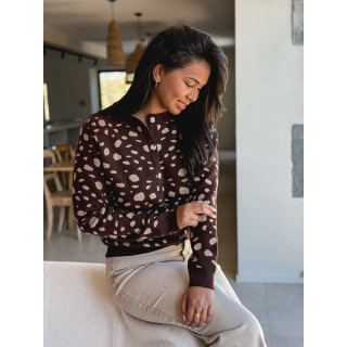 Gilet Carmelina - Chocolat