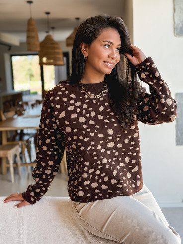Pull Carmelina - Chocolat