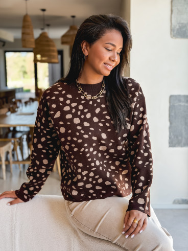 Pull Carmelina - Chocolat
