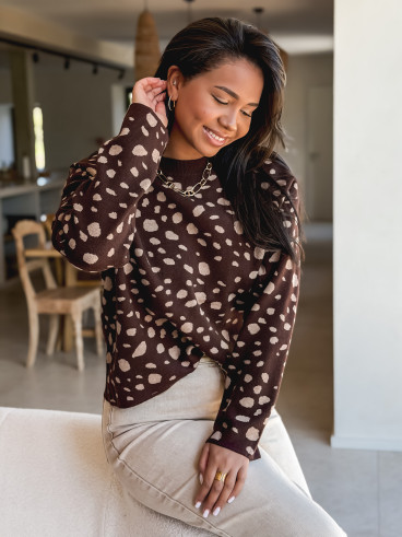 Pull Carmelina - Chocolat
