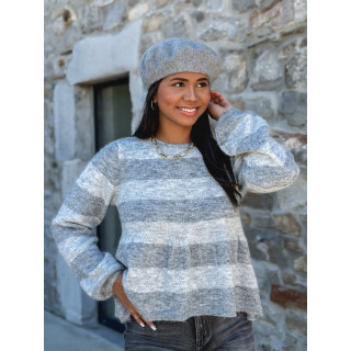 Pull ligné Florane - Gris