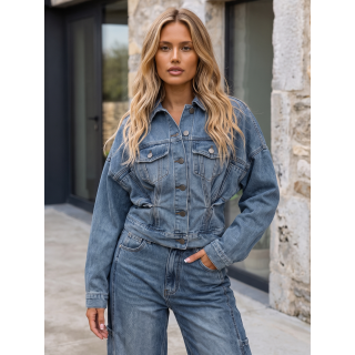 Veste en jeans Lilwenn - Bleu
