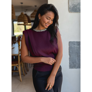 Blouse Chayna - Bordeaux