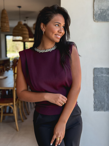 Blouse Chayna - Bordeaux
