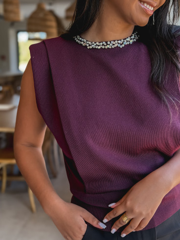 Blouse Chayna - Bordeaux