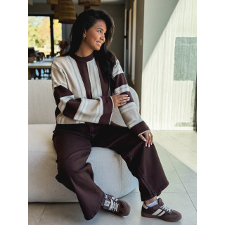 Pull Merline - Beige/Chocolat