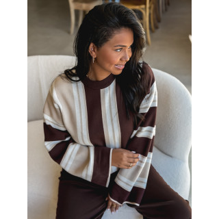 Pull Merline - Beige/Chocolat