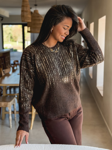 Pull Laïssa - Chocolat