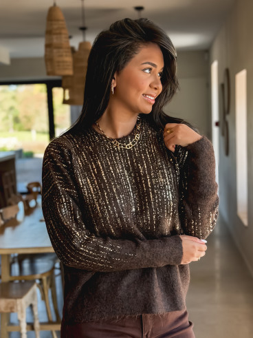 Pull Laïssa - Chocolat
