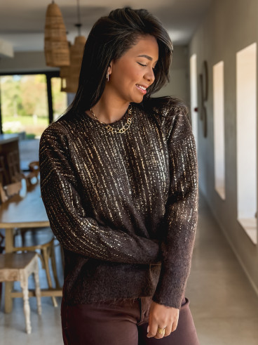Pull Laïssa - Chocolat