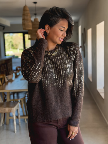 Pull Laïssa - Chocolat