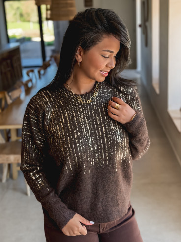 Pull Laïssa - Chocolat