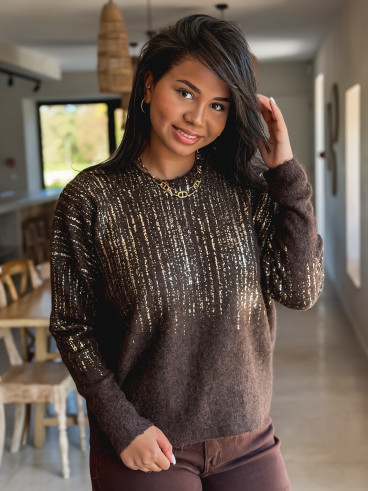 Pull Laïssa - Chocolat