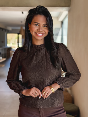 Blouse Adalia - Chocolat Blouse Adalia - Chocolat