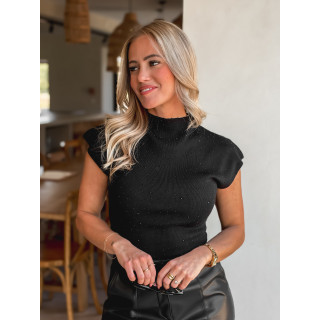 Blouse sans manches Inola - Noir