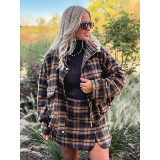 Veste à carreaux Alberta - Marron