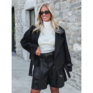 Short en simili Julissa - Noir