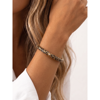 Bracelet Rosélie - Doré/Chocolat