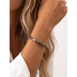 Bracelet Rosélie - Doré/Bordeaux