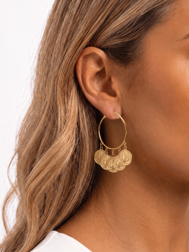 Boucles d'oreilles Édith - Doré