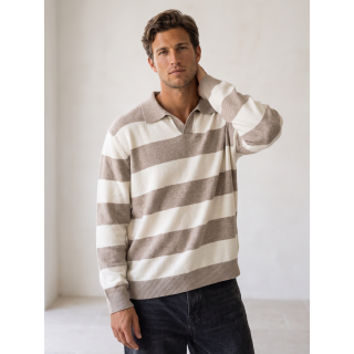 Pull ligné Peter - Beige