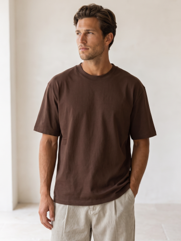 T-shirt Alessio - Chocolat