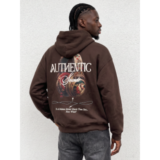 Pull "AUTHENTIC" - Chocolat