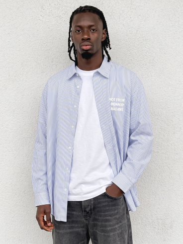 Chemise lignée Juan - Bleu/Blanc