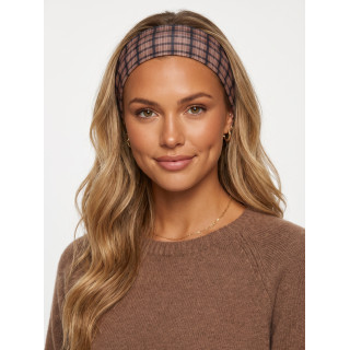 Bandeau à carreaux Opaline - Taupe