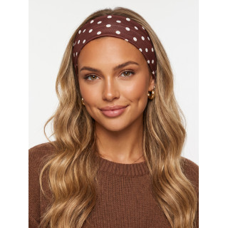Bandeau à pois Jaliana - Chocolat
